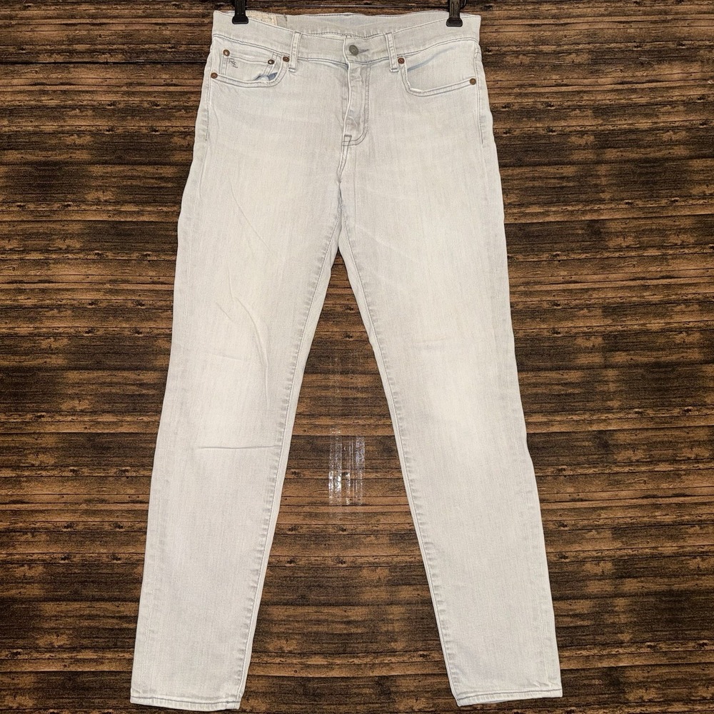 Ralph Lauren Tompkins Skinny Jeans Womens 28 Gray Vintage Y2K Slim
